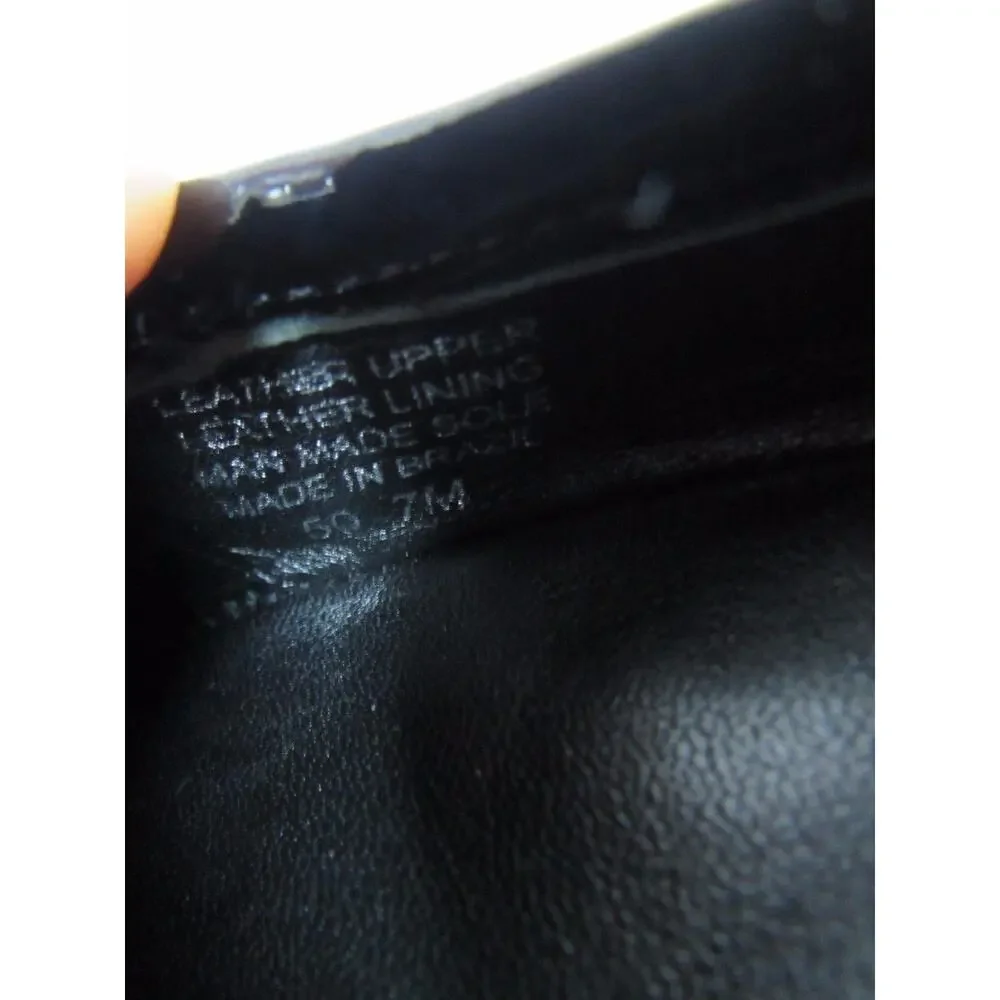 Tory Burch Black Patent and Gray Snake-Print Ballet Flat